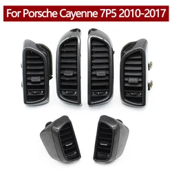 Rejilla de ventilación delantera y trasera de coche, montaje completo, centro izquierdo y derecho, para Porsche Cayenne 7P5, 2010, 2011, 2012, 2013, 2014-2017