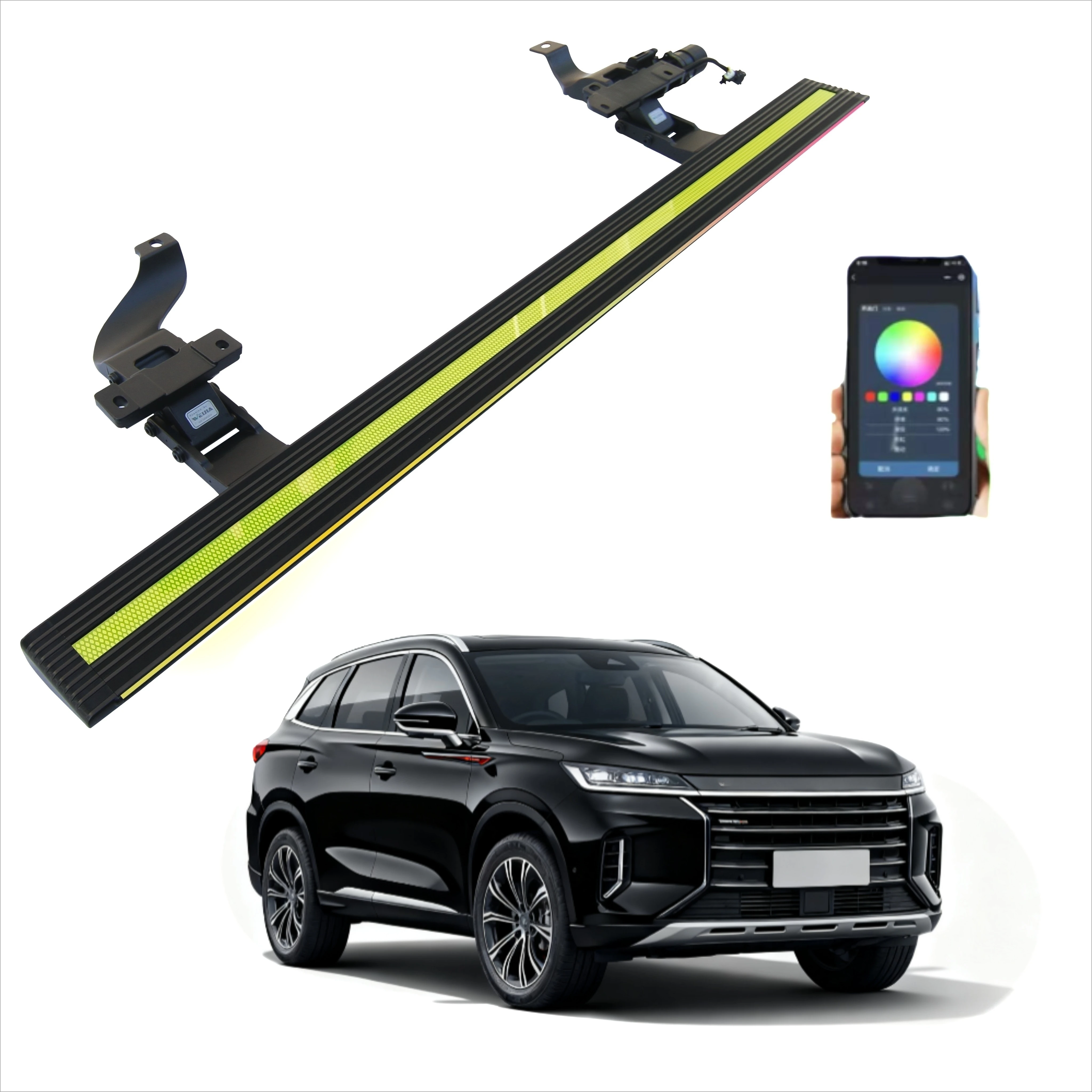 WJ Power Running Boards for Chery EXEED TXL/TX 2019-2025 Aluminum Alloy Electric Side Steps OEM/ODM
