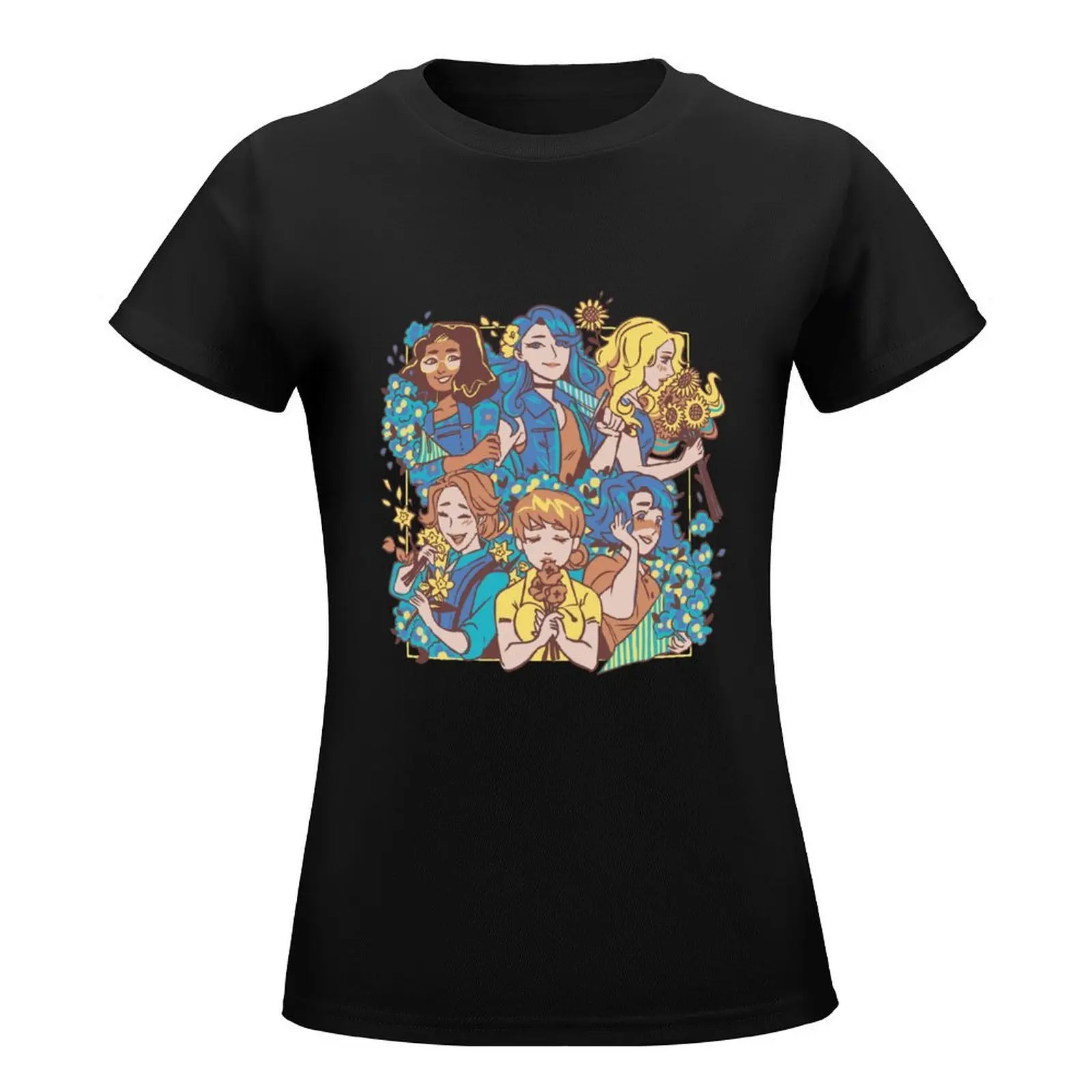 Stardew Valley Merch Bachelorette Bouquet T-Shirt summer top oversized tops T-shirt Women