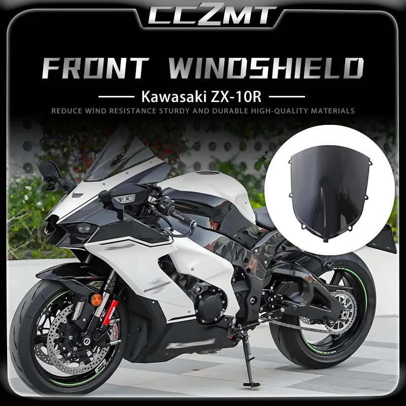 

For Kawasaki ZX-10R ZX10R zx10r 2004 2005 04 05 ABS Plastic Motorcycle Accessories Front Windshield Windscreen