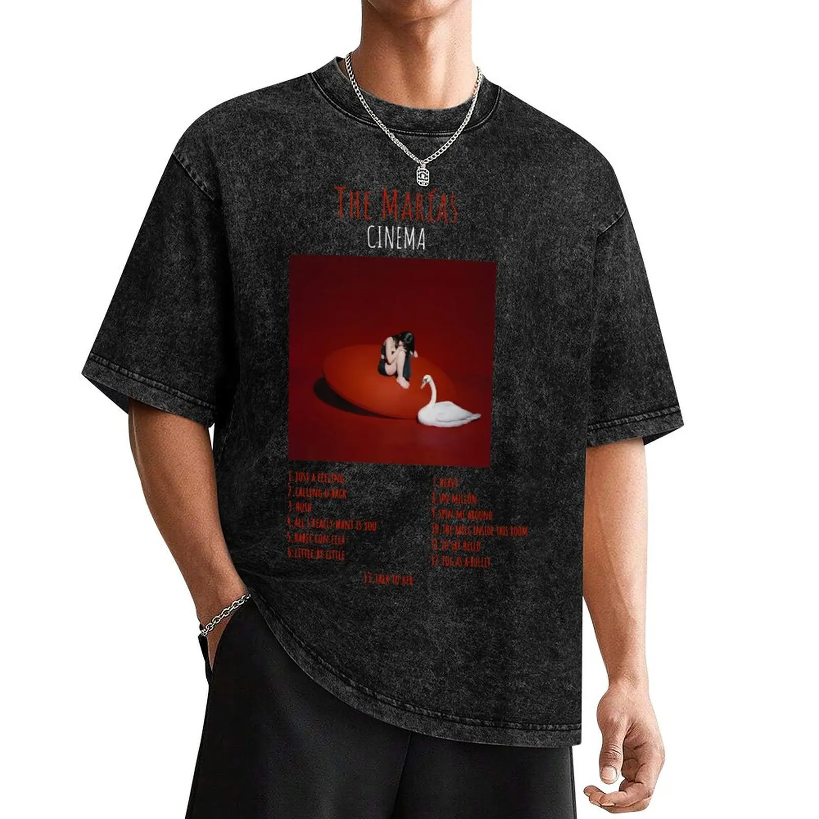 

The Marías - CINEMA - Album TRACKLIST T-Shirt.png T-Shirt blanks quick drying men workout shirt
