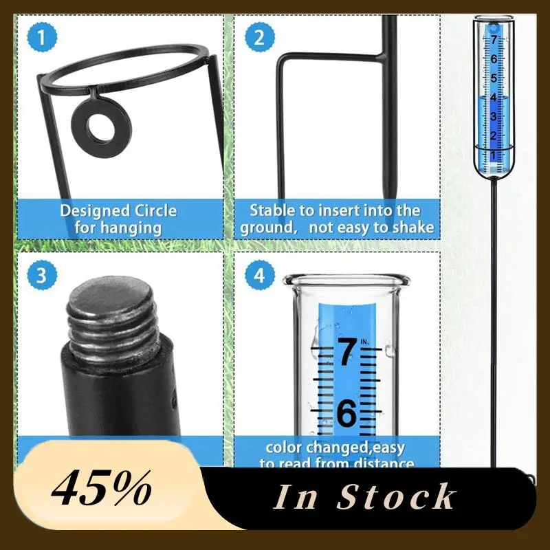 

A78K Новый датчик дождя, 7-дюймовый морозостойкий датчик дождя для улицы, большие четкие цифры и регулируемая высота для сада, газона и фермы