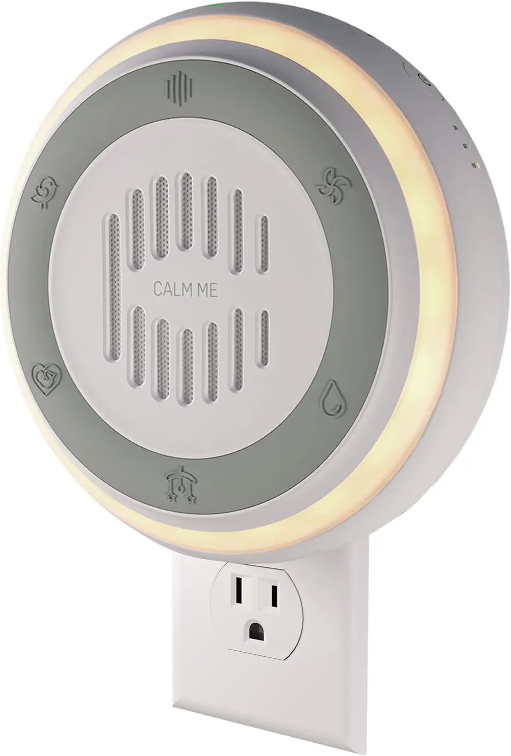 

Машина с белым шумом для конфиденциальности и сна в офисе, 20 успокаивающих звуков с ночником, подключаемый дизайн