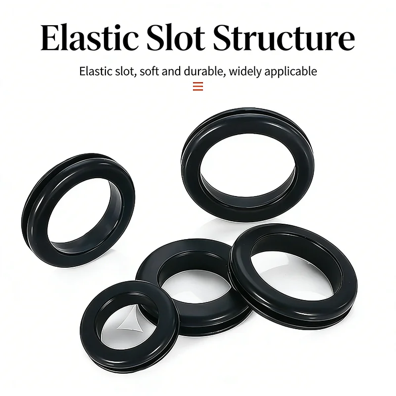 Rubber Grommet Firewall Hole Plug for Wiring Automotive Firewal Home Improvement Cord Pipe Wire 1/4