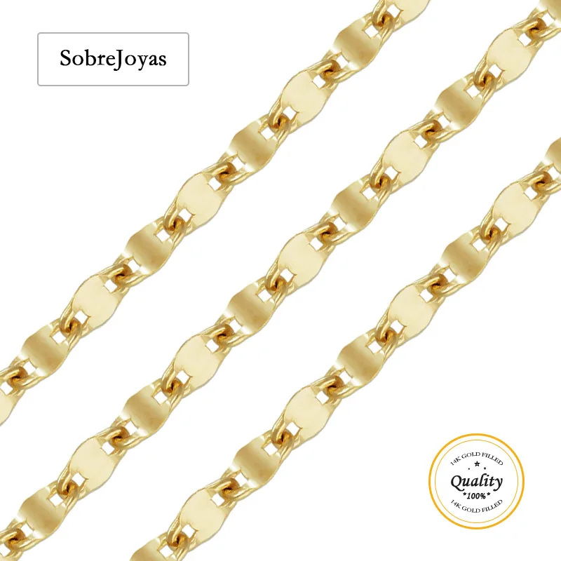 

2.2mm Disc Link Chain 14k Gold Filled, Gold Chain, Link Chain, Permanent Jewelry Footage Bulk Wholesale Chain DIY Unfinished Cha