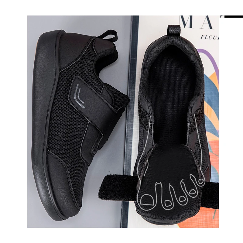 

Ортопедические туфли для пожилых людей с регулируемым размером, для диабетиков, при отеках стоп, широких стопах, вальгусной деформации большого пальца (хромоингиотез), для мужчин и женщин