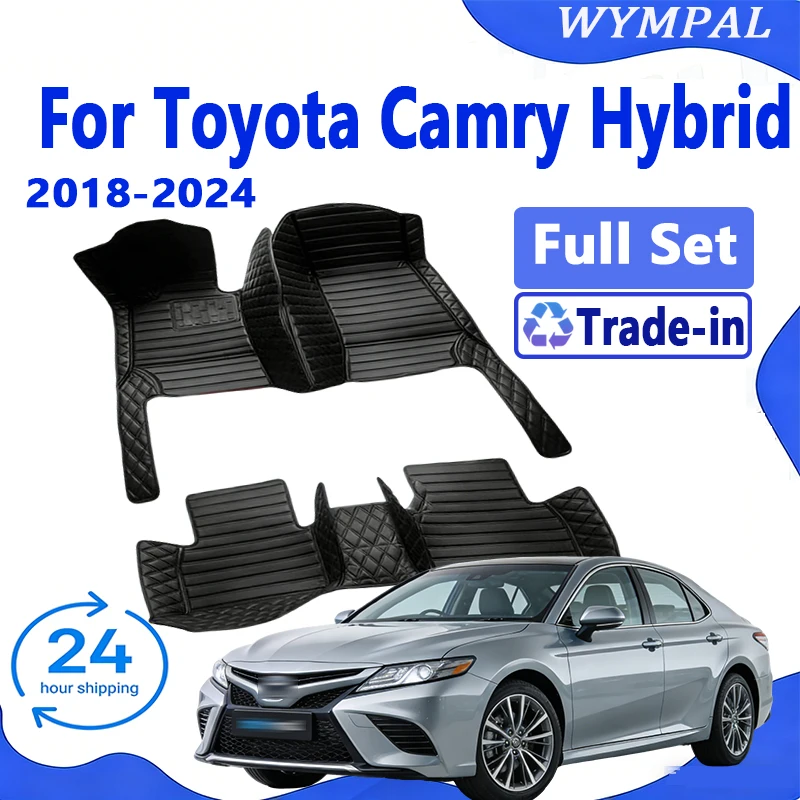 Car Floor Mats For Toyota Camry Hybrid 2024 2023 2022 2021 2020 2019 2018 Auto Accessories Carpet Protect Cover Interior Product