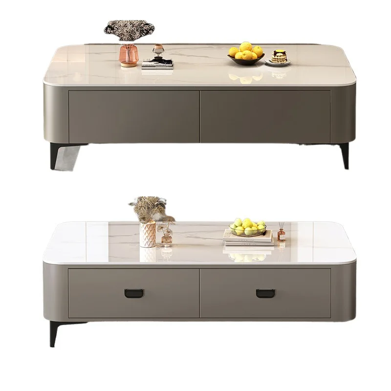 

Rock slab coffee table living room household small apartment 2025 new