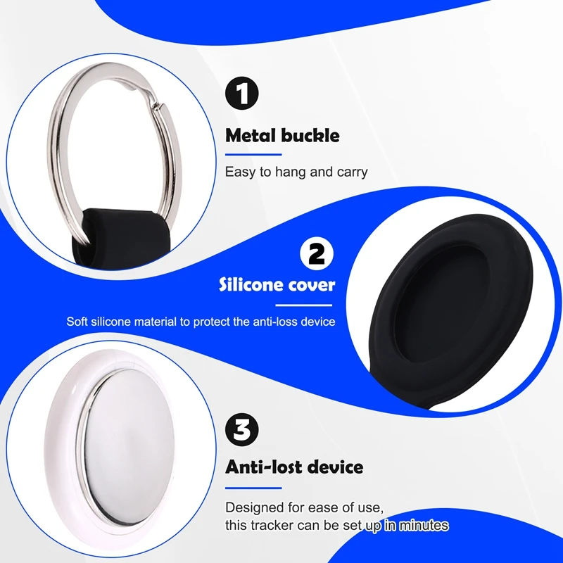 Умный Bluetooth GPS трекер круглый анти-потерянный локатор отслеживания устройства смартфон кошелек ключ анти-потерянное устройство