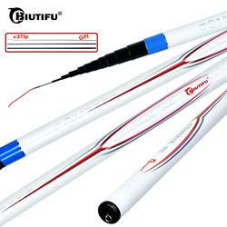 BIUTIFU COMRADE Telescopic Mini Stream Fishing Pole 5m Shrink Super Short 52cm Portable Ultra Light Travel Carp Rods Hard Pesca