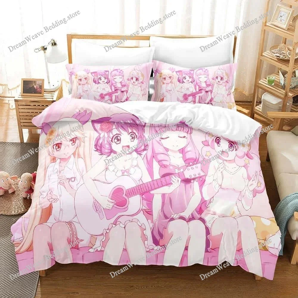 

Show By Rock! Luxury Bedding Set Japan Anime Cartoon Duvet Cover Set Comforter Bedspread Twin Single Size Printed Home Textile