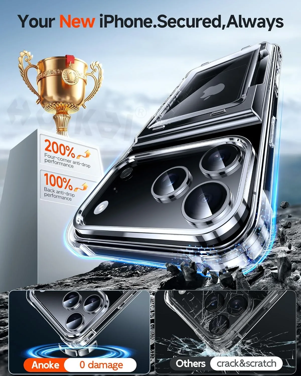 حافظة بطاقات المحفظة لهاتف آيفون 17 برو ماكس 17 اير 16 برو ماكس 15 برو 15 14 حامل فتحة الشريحة سليم هارد PC غطاء حماية عالي التحمل #5