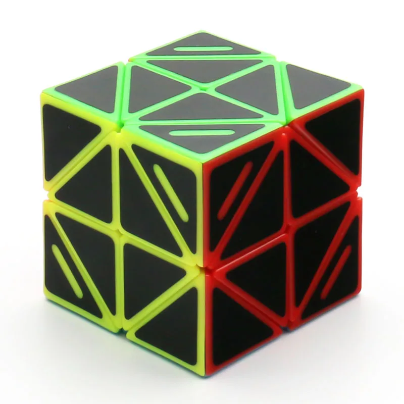 ليم كيوب f/s WonderZ 2x2x2 + Skewb Cube V2 لغز ملتوي بدون ملصقات أسود الوهم الأساسي لعبة ذكاء سحرية محدودة