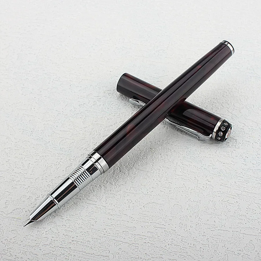 JINHAO 301 Calligraphy Fountain Pen Classic EF 0.38MM Nib Writing Gift Pen , Color Business Office Home Supplies