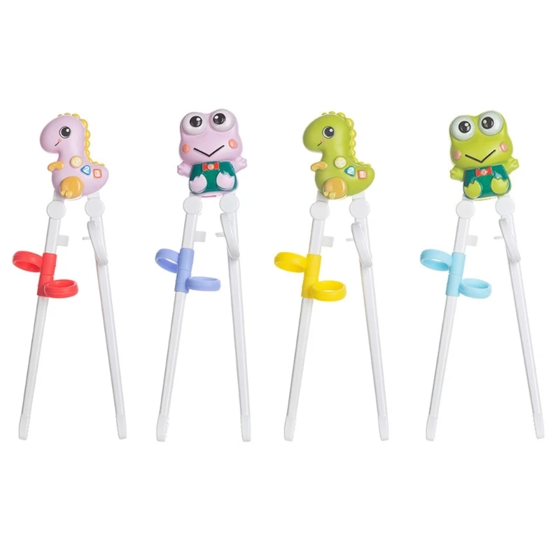 Dinosaur-Frog Learning Chopstick Training Chopsticks for Children Adults for Kid Child Beginners Reusable & Dishwasher