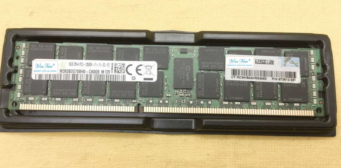 For  672631-B21 672612-081 684031-001 16GB 2Rx4 PC3-12800R 16G