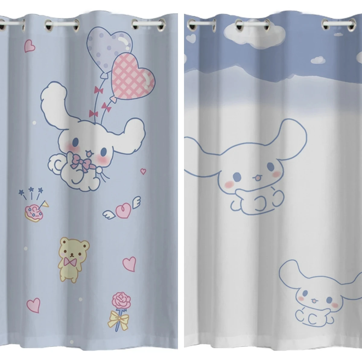 Cartoon Shading Curtains Korean Cute Cat Bedroom Ins Style Pattern High Shading Bedroom Living Room Study Window Curtain New