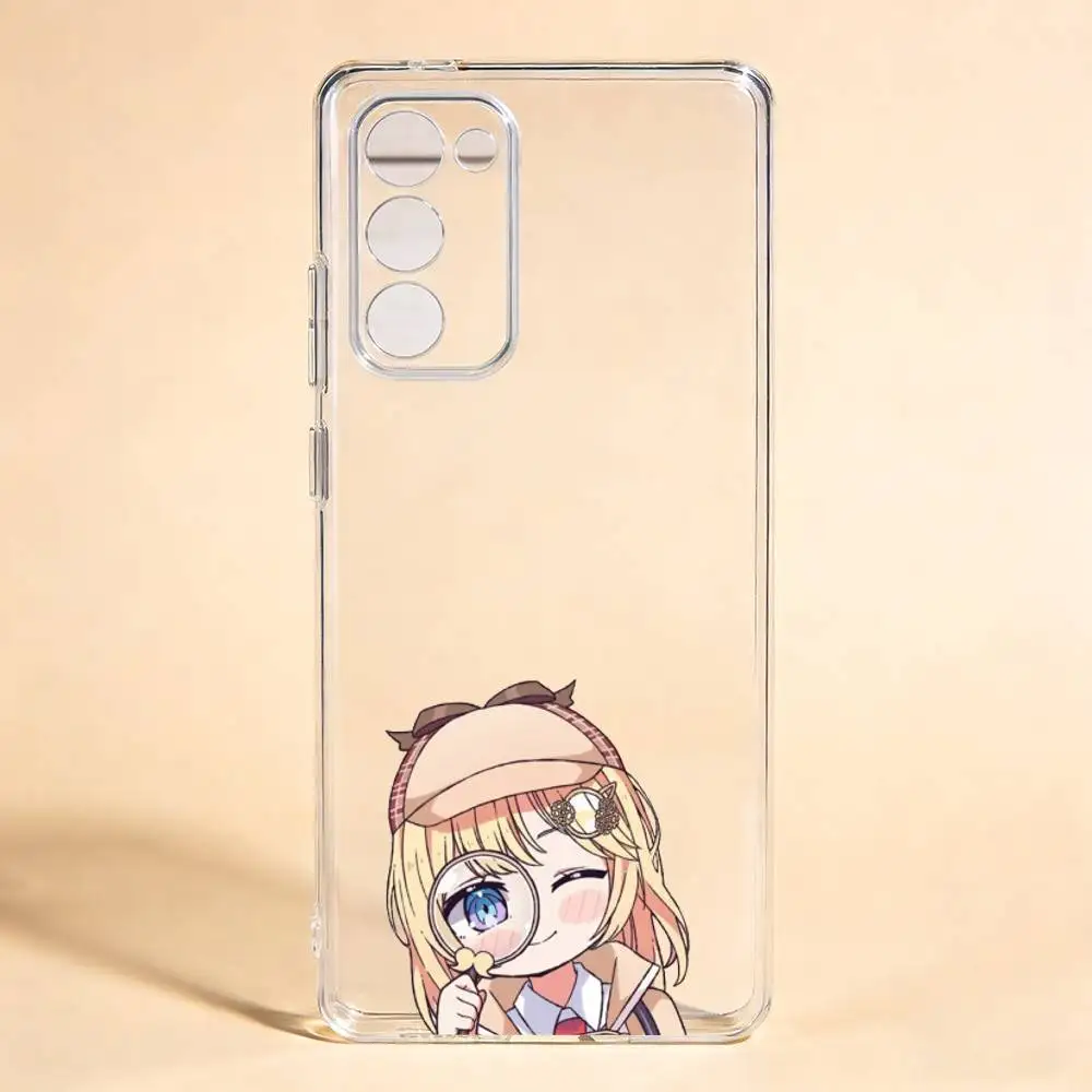 

Watson Amelia Cute HoloLive For Samsung Galaxy S24 S25 S23 S22 S21 Transparent Cover Phone Case