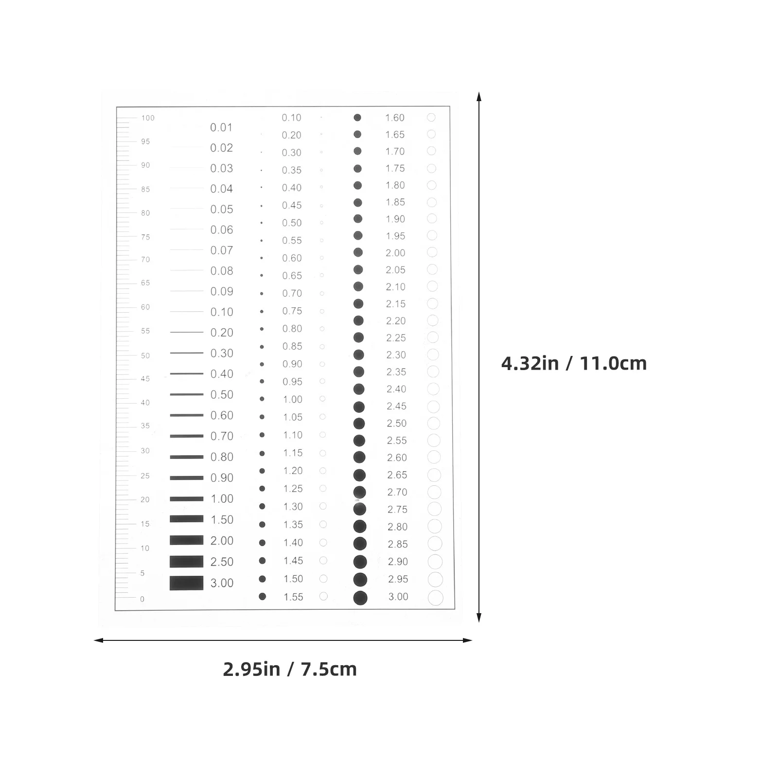 Miernik do wykrywania wad, precyzyjny miernik szerokości linii, narzędzie do pomiaru wad, inspekcja rys i pęknięć, przenośny, kieszonkowy rozmiar.