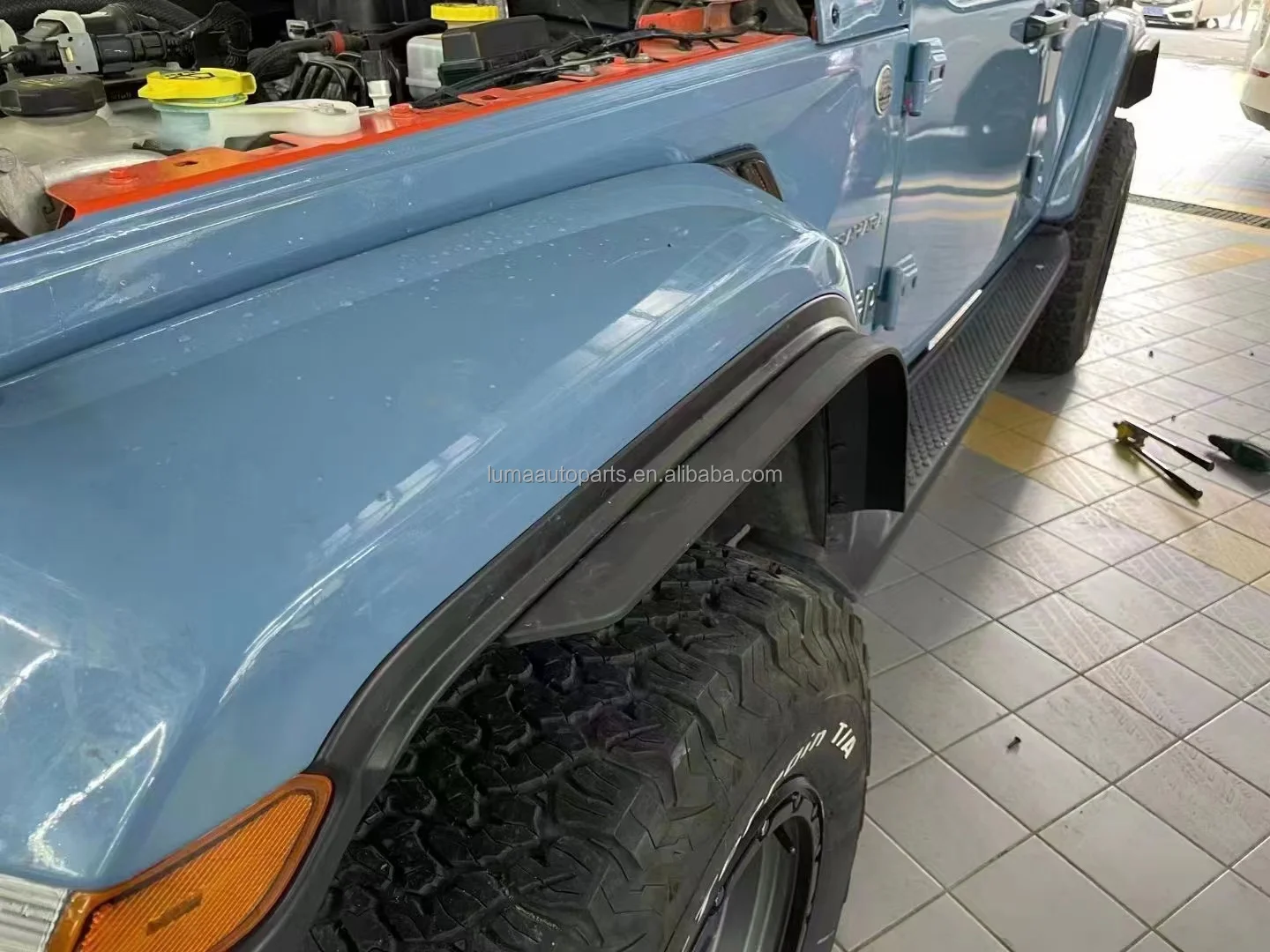 LUMA 4x4 Car Offroad Accessories 4pcs/Set ABS Original Fender Flares Protector Mudguard Shutter For Jeep Wrangler JL 2018+