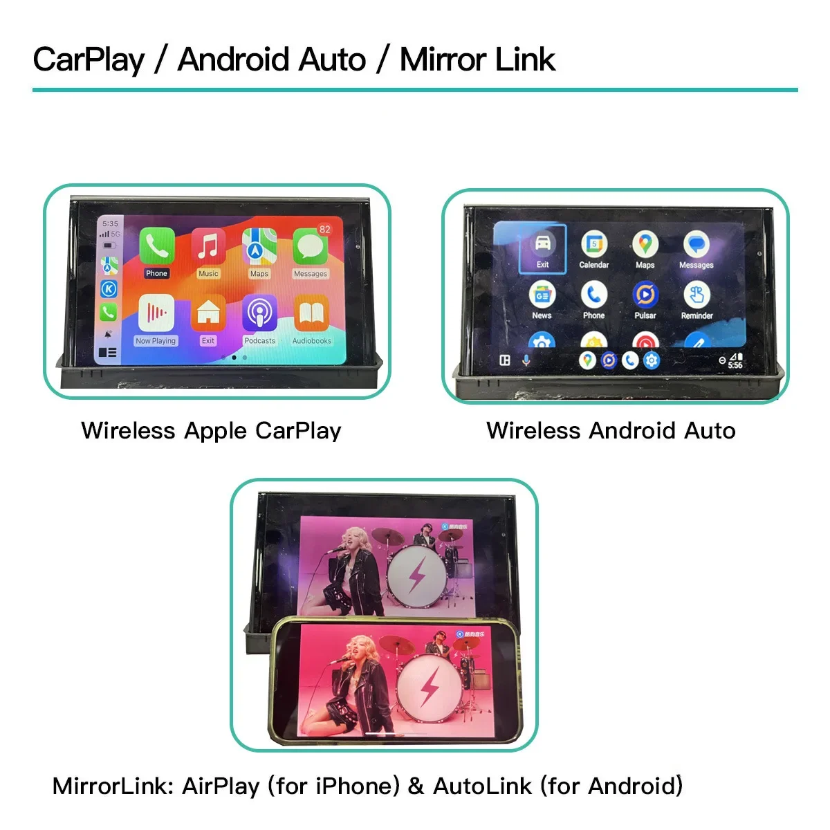 Suitable for Audi high-end, support Hicar/Android auto/YouTube/wireless carplay decoder