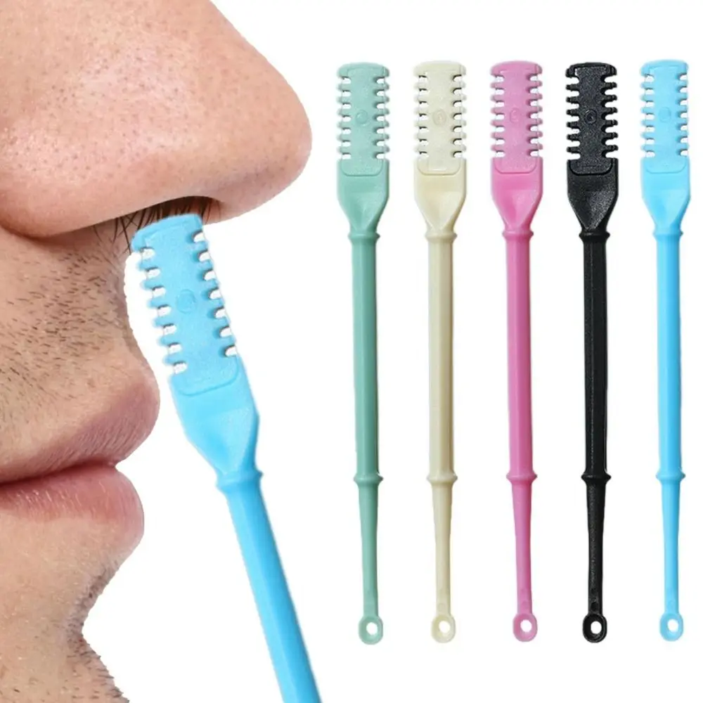 جديد 360 الدورية الأنف الشعر المتقلب المحمولة متعددة الوظائف مقص الشعر الأنف قابل للغسل دليل الأنف الشعر التشذيب للنساء