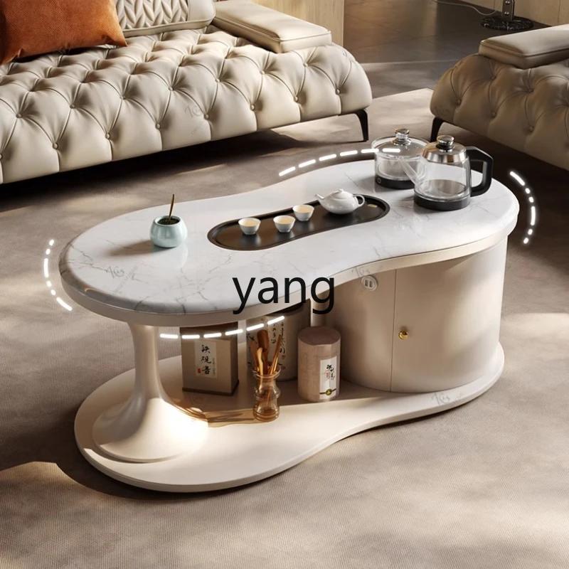 

YHM living room home coffee table TV cabinet combination