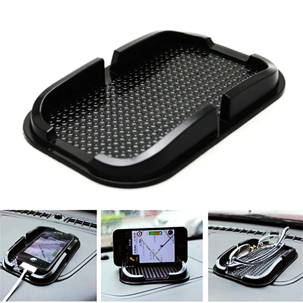 Car Dashboard Sticky Anti-Slip PVC Mat Silicone Anti-Slip Storage Mat Pads Non-Slip Sticky Pad For Phone Key Holder