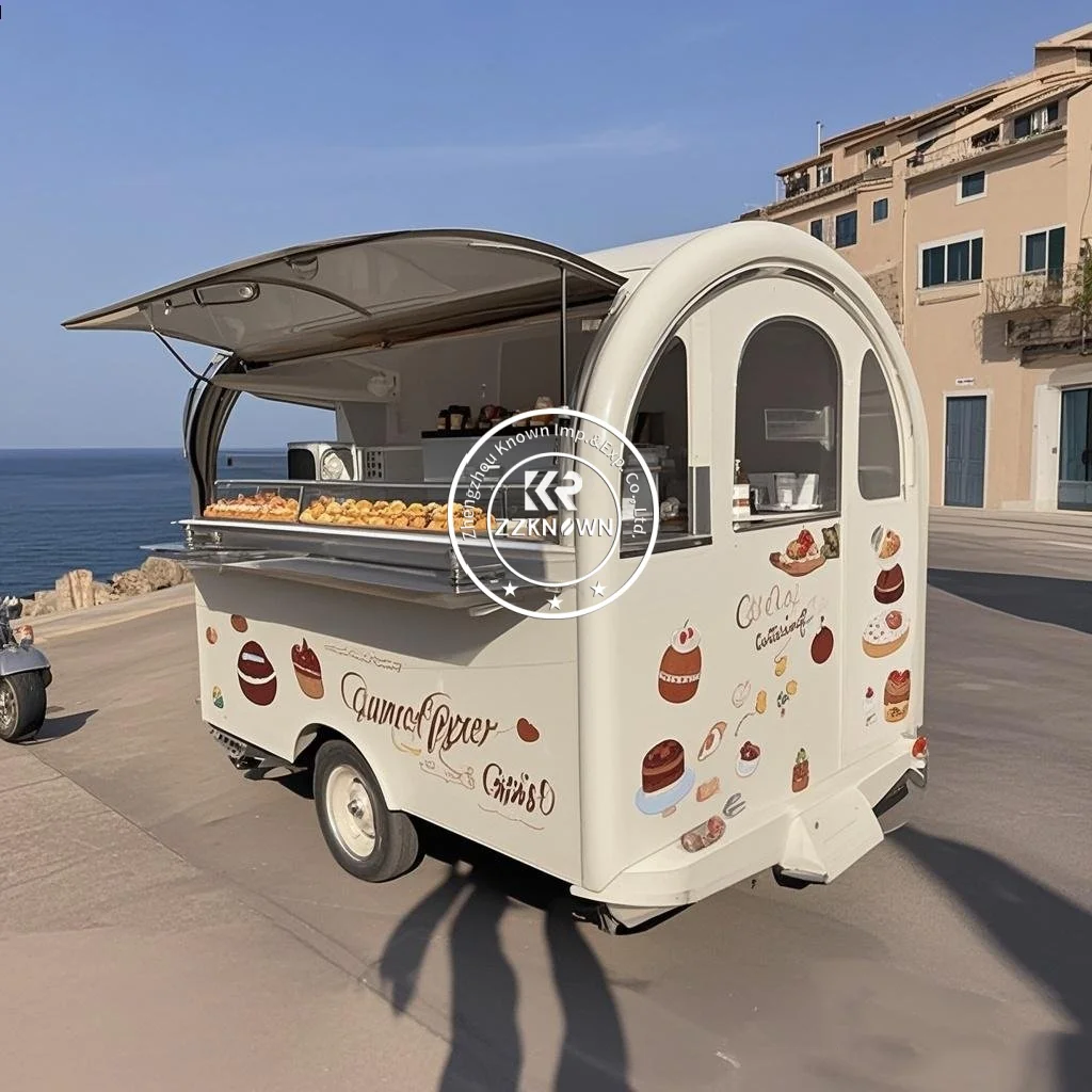 

Hamburger Food Trailer Outdoor Street Food Vending Kitchen Service Custom LOGO Cooking Equipment Food Cart