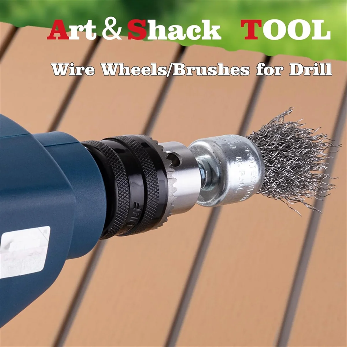 Wire Brush for Drill Set, Abrasive Wire Wheel for Drill 1/4 Inch Hex Shank, Wire Cup Brush for Drill, Drill Wire Brush