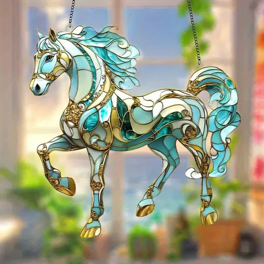 Black Horse Hanging Sign Front Door Horse Decor Horse Hanging Sign Acrylic Panel 2d Flat Decorative Front Door Sign Farmhouse