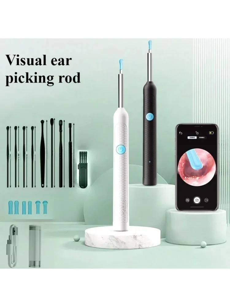 Slimme visuele oorstokken Otoscoop Endoscoop Wax Removal Tool Earpick Mini Camera Gezondheidszorg Oorreiniger - afbeelding 2
