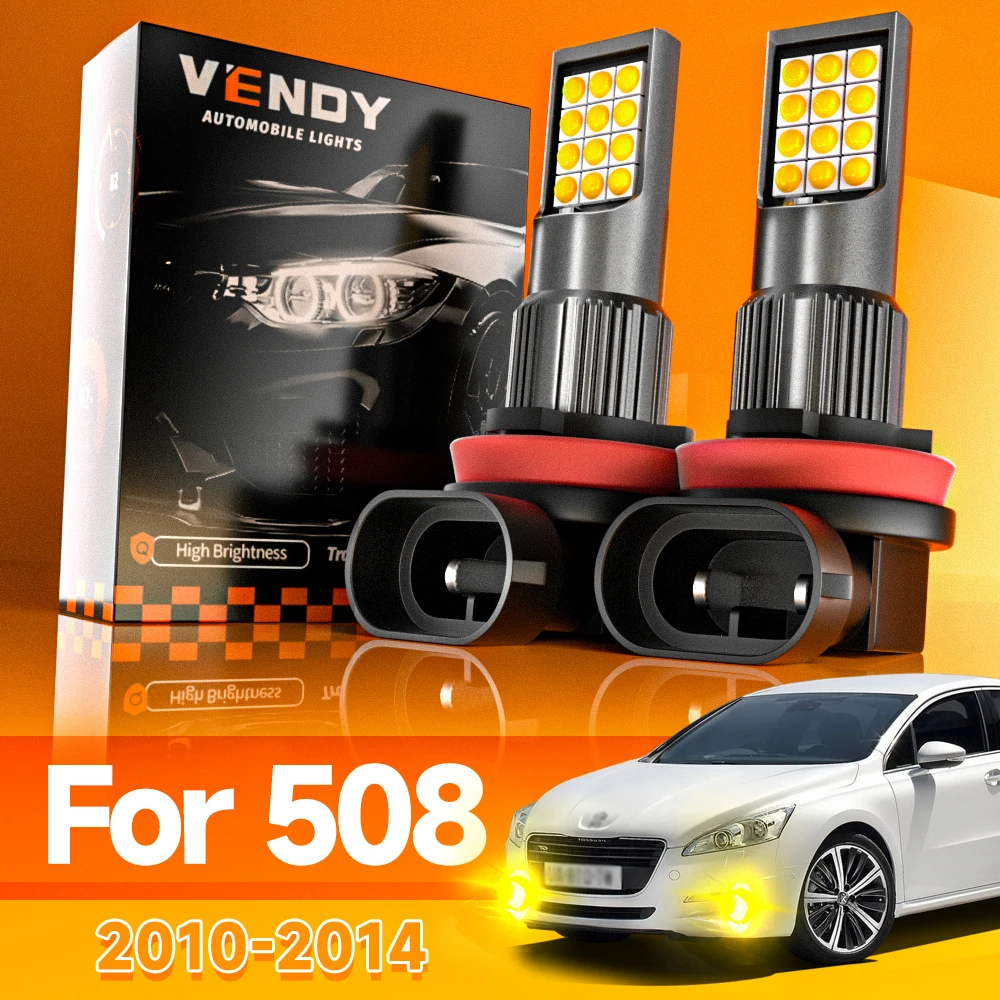 2 Stück für Peugeot 508 2010–2014 LED-Nebelscheinwerfer 2011 2012 2013 Canbus-Zubehör