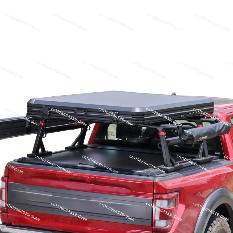 Roof tent upgraded aluminum alloy camping tent travel four corners 2 people self-driving tour car tent