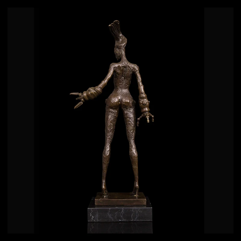 PY-485 Abstract Anime Character Statue Bronze Modern Art Crafts Cooper Sculpture Figurine Gallery Decoration