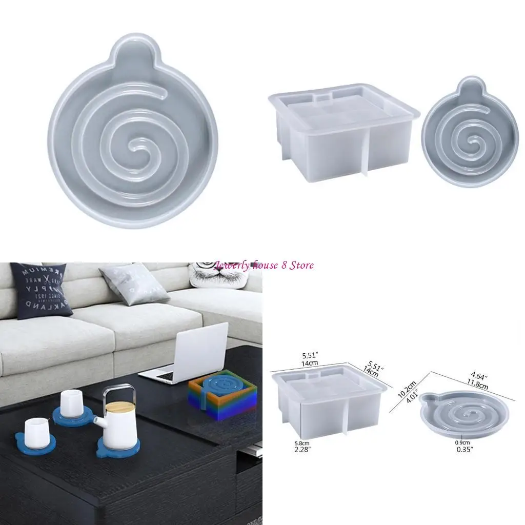 

Подставка для чая, квадратная форма, силиконовая форма для подставки из эпоксидной смолы, коробка для хранения, форма, для из