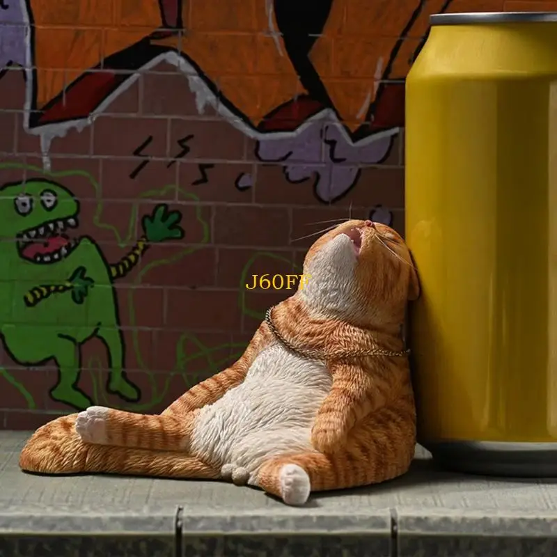 J60f 2pcs تماثيل Puss Rosin جميلة جميلة عبارات دائمة المادة المقدسة