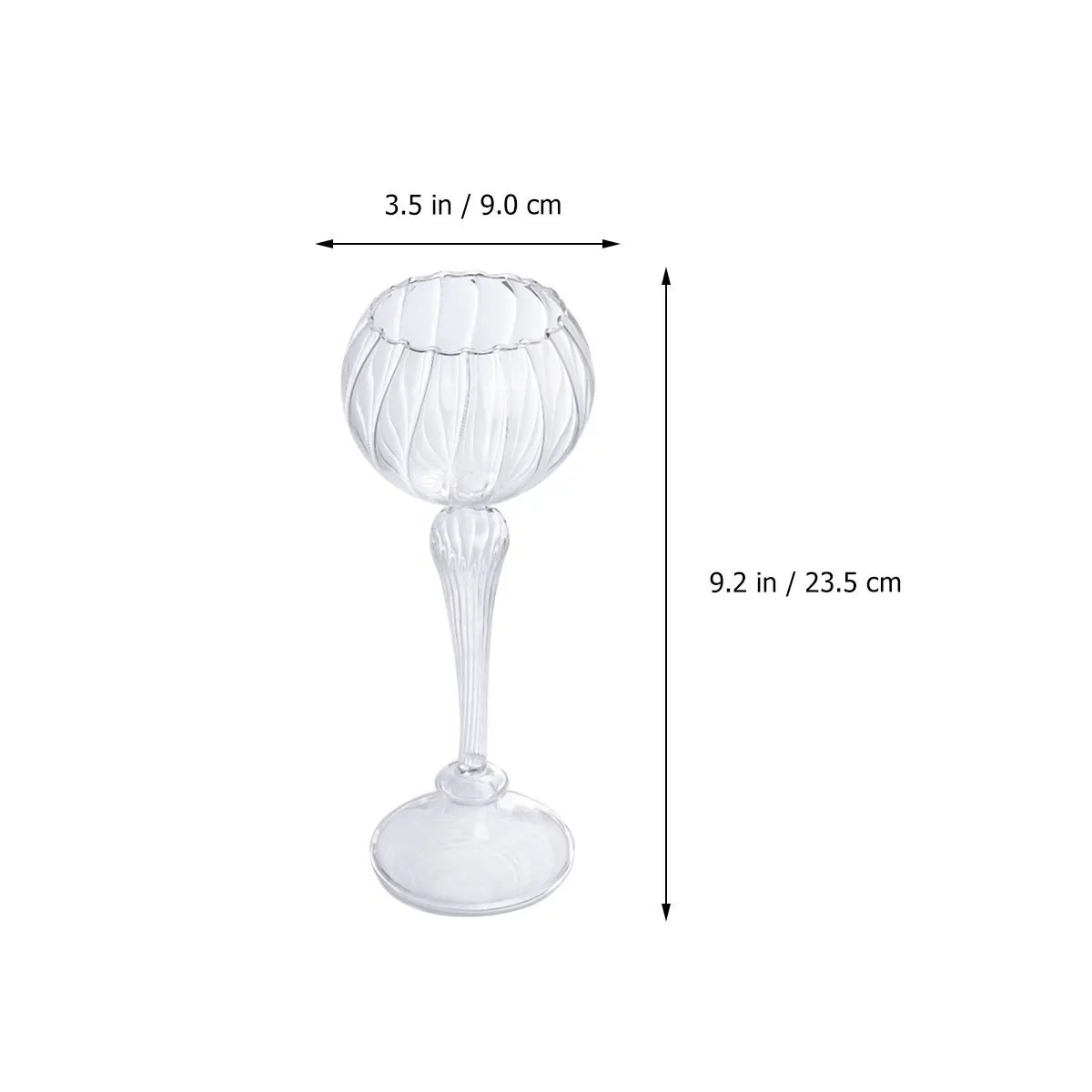 

1Pcs European Style Glass Candlestick Handmade Vintage Rustic Holder Romantic Decoration Wedding Home Office Cafe