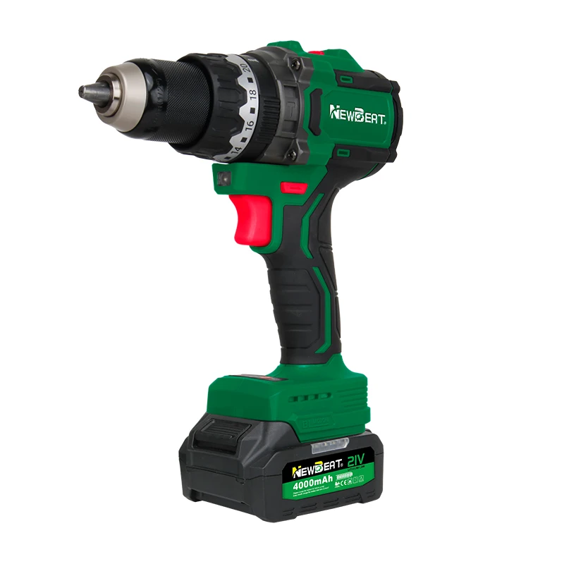 Portable 21V Cordless Drill and Impact Driver Set 160N Battery Brushless Impact Drilling Machine