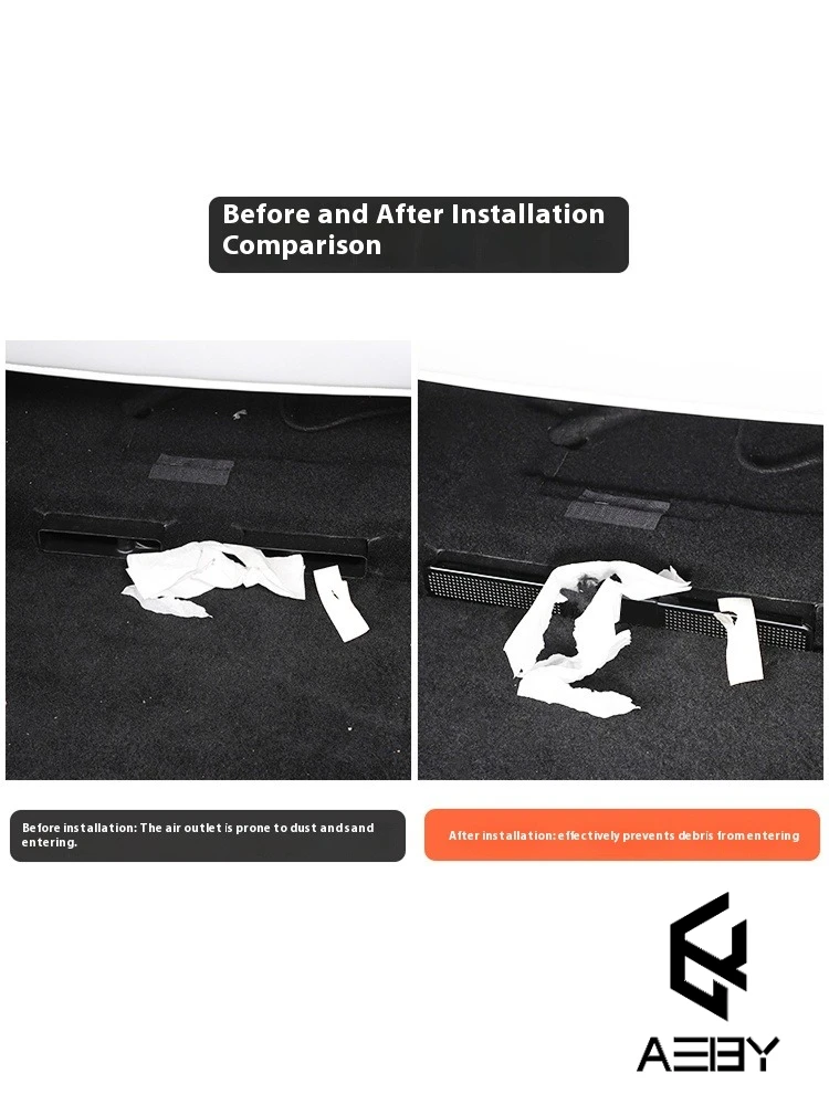 Air Outlet Under Seat Protective Cover For XPENG G6 23-25 Air Inlet Protective Cover Lower Bumper Anti Insect Net Proof Cover