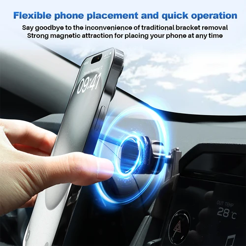 Imagen 2 del producto Soporte de teléfono de gravedad con imán para coche, soporte para teléfono móvil Subaru Crosstrek Impreza 2024 2025 Levorg WRX 2022-2024 2025