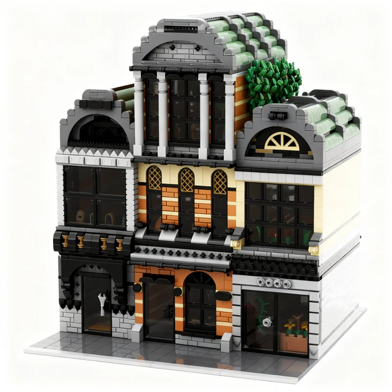 3172pcs MOC Old Factory Modular Modular Buildings Model Building Blocks Construction Christmas Gifts Assemble Education Art
