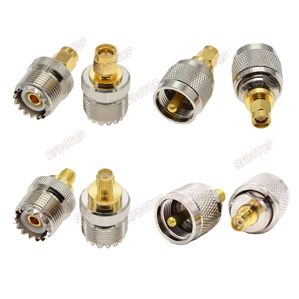 

10 PCS SMA-UHF RF Adapter SMA Male Female to UHF PL259 SO239 Male Female Adapter Connector Radio RF Coax Coaxial Adapter