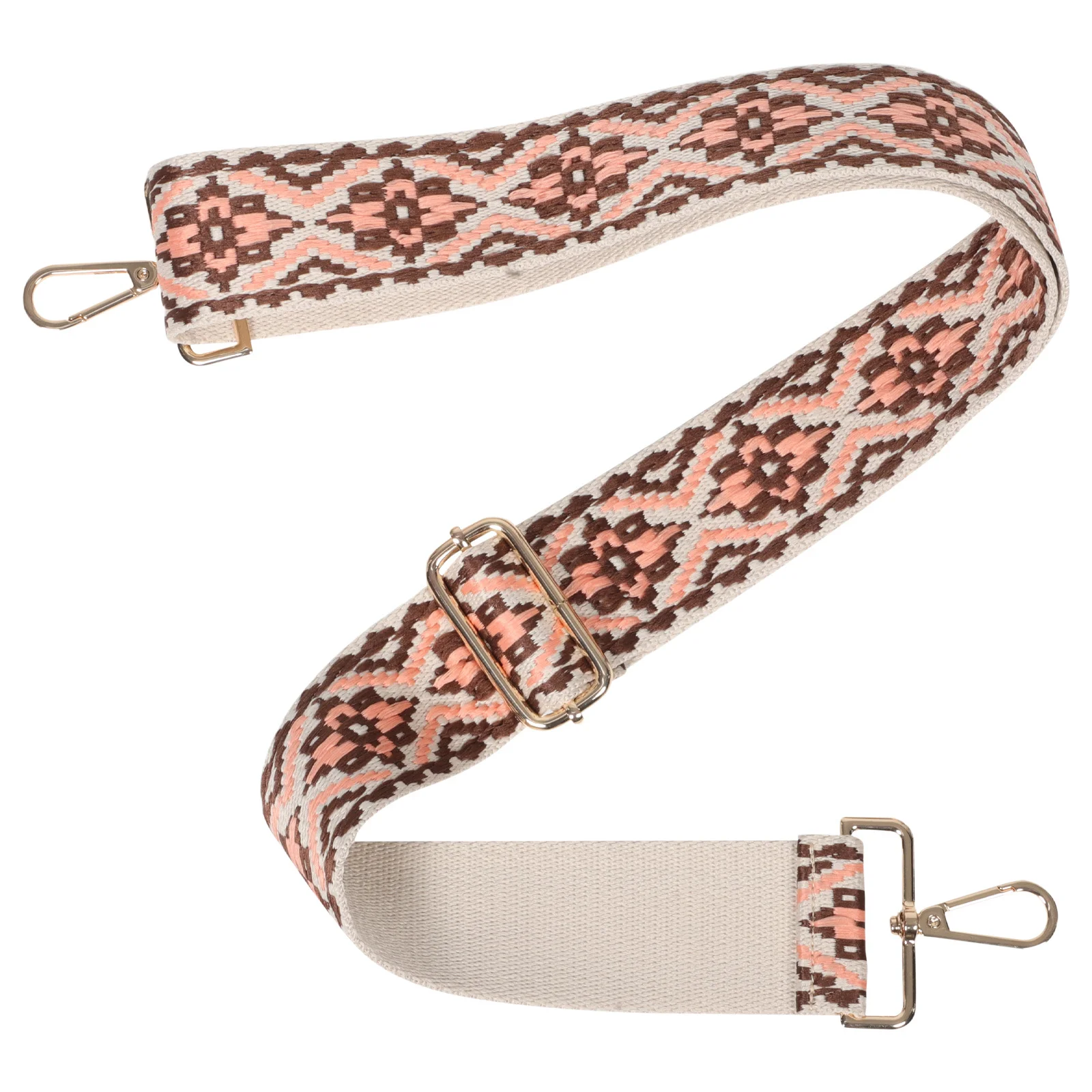 حزام كتف عريض مطرز قابل للتعديل على الطراز العرقي، حقيبة كروس مريحة، حزام محفظة، حقيبة يد مزخرفة #1