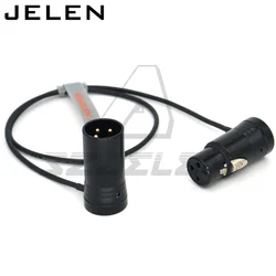 Low-Profile XLR NEUTRIK 3pin XLR male to 3pin XLR female Audio Line, Use SOMMER SOD-14 audio cable Red blue black green