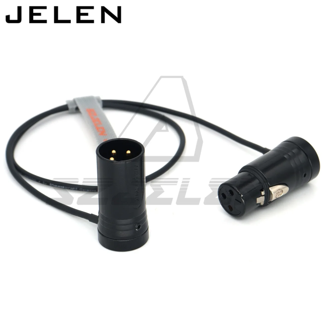 Low-Profile XLR NEUTRIK 3pin XLR male to 3pin XLR female Audio Line, Use SOMMER SOD-14 audio cable Red blue black green