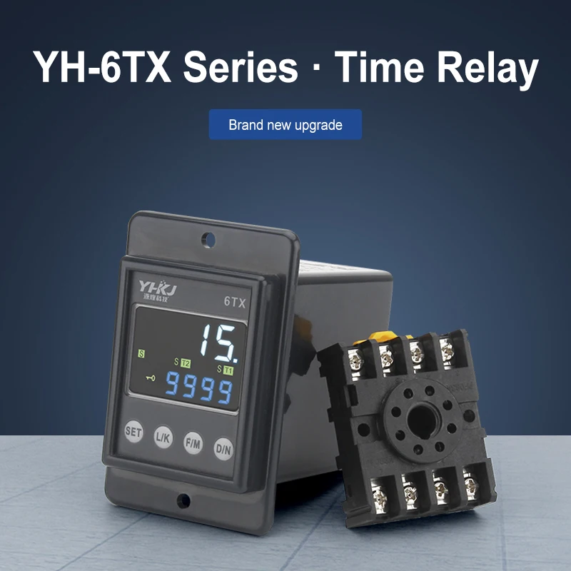 Upgrade the New Yh-6tx Intelligent Time Relay 220V to Replace Asy / Ah2 Waterproof and Dustproof Power on Delay