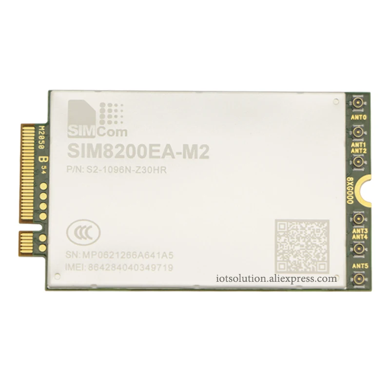 Módulo de comunicación inalámbrica, versión RF, 4Gbps/500Mbps, 4/6 antenas, 5G, SIMCom, SIM8200EA-M2, SIM8200EA