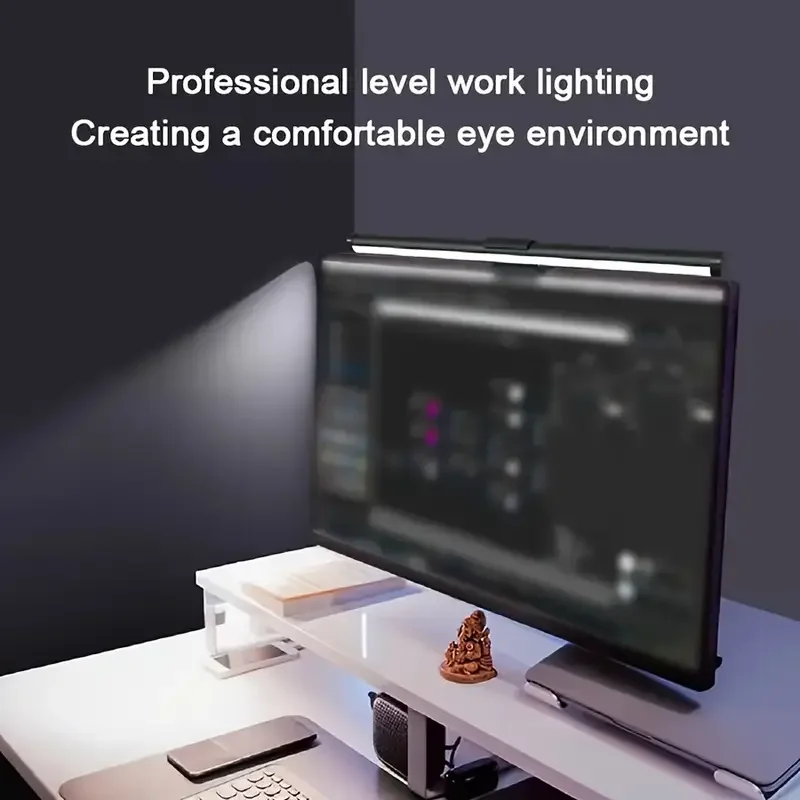 Monitor Light Bar LED Computer Screen Hanging Lights RGB Atmosphere Table Lamp for Work Study Read Gaming Stepless Dimmable