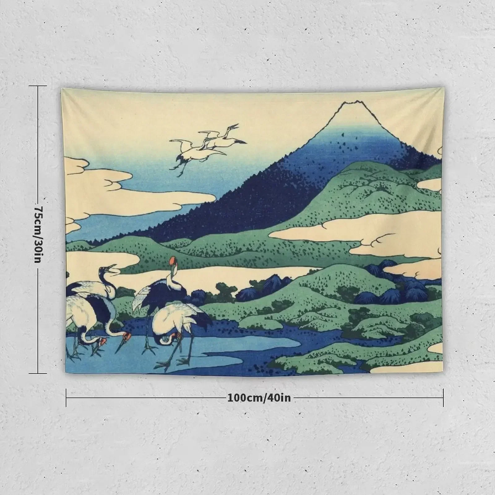 Umezawa in Sagami Province - Katsushika Hokusai Tapestry Wall Hangings Decoration Cute Decor Cute Room Decor Tapestry